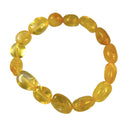 Citrin (gebr.) Nuggets Armband (Ø 1 cm)