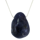 aqasha® Anhänger Cordierit -  Halskette - Trommelstein (2,5x2,4 cm)