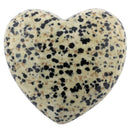 aqasha® Edelstein Dalmatinerstein - Herzform geschliffen (5,5x5x2 cm)