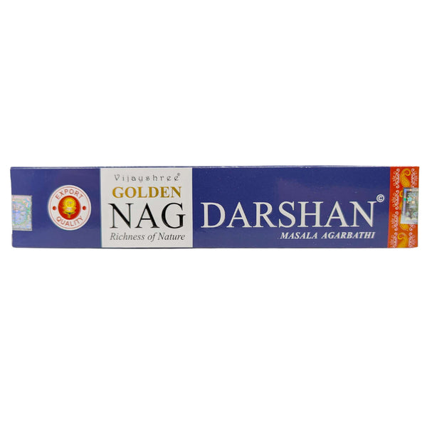 Vijayshree Golden Nag Darshan Räucherstäbchen, 15g, 21cm, Brenndauer 40min