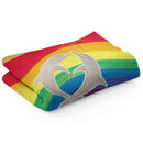 Sonja Ariel von Staden Kunstdruck Decke / 150x100 cm Delfinbild: Delfin Regenbogen Energie - Kunstdruck