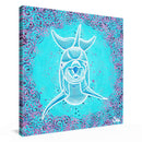 Sonja Ariel von Staden Kunstdruck Leinwand / 20x20 cm Delfinbild: Glücklicher Delfin - Kunstdruck