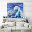 Sonja Ariel von Staden Kunstdruck Delfinbild: Kuss der Meerjungfrau - Kunstdruck