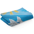 Sonja Ariel von Staden Kunstdruck Decke / 150x100 cm Delfinbild: Sonnenbad der Delfine - Kunstdruck