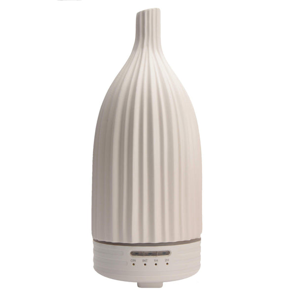 Naturefume Raumduft Diffuser Luftbefeuchter, Keramik weiß, Kabel (22x9 cm)