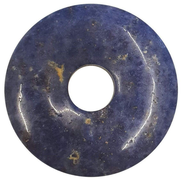 aqasha® Anhänger Dumortierit - Donut für Halskette (3x3 cm)