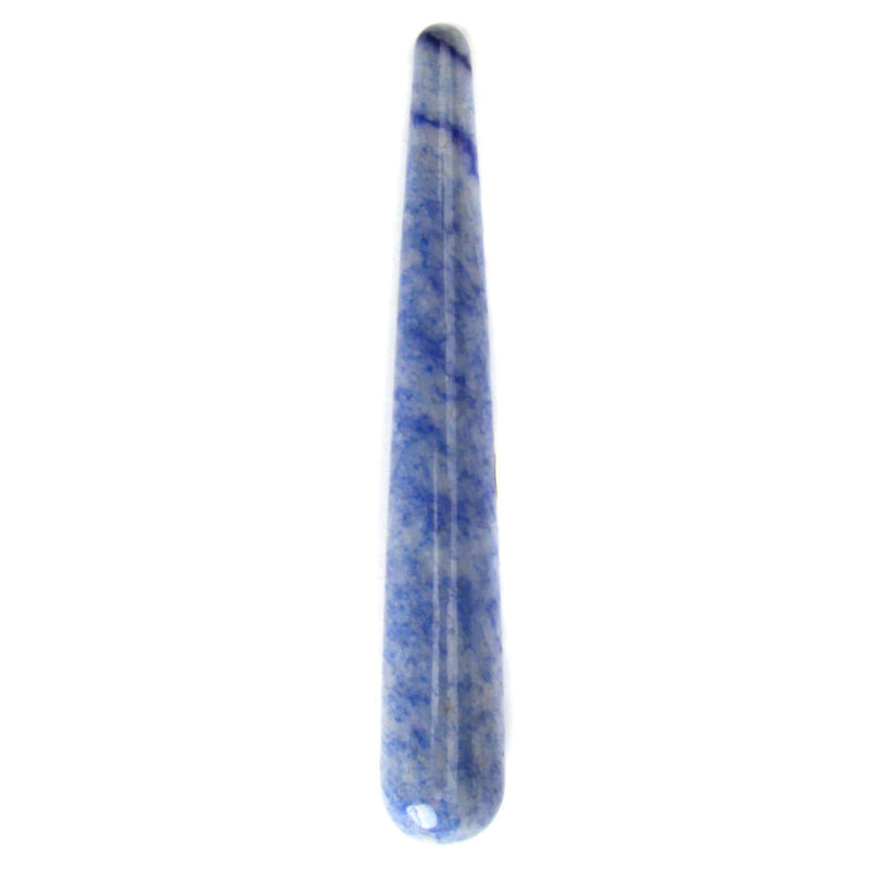 aqasha® Edelstein Dumortieritquarz - Edelstein-Massagegriffel blue (9x1,5 cm)