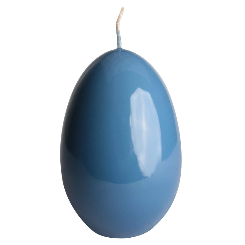 aqasha® Eikerze - Paraffin - blau (Höhe: 12cm, Ø = 8cm)
