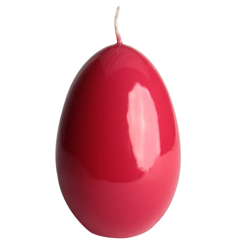 aqasha® Eikerze - Paraffin - rot (Höhe: 12cm, Ø = 8cm)