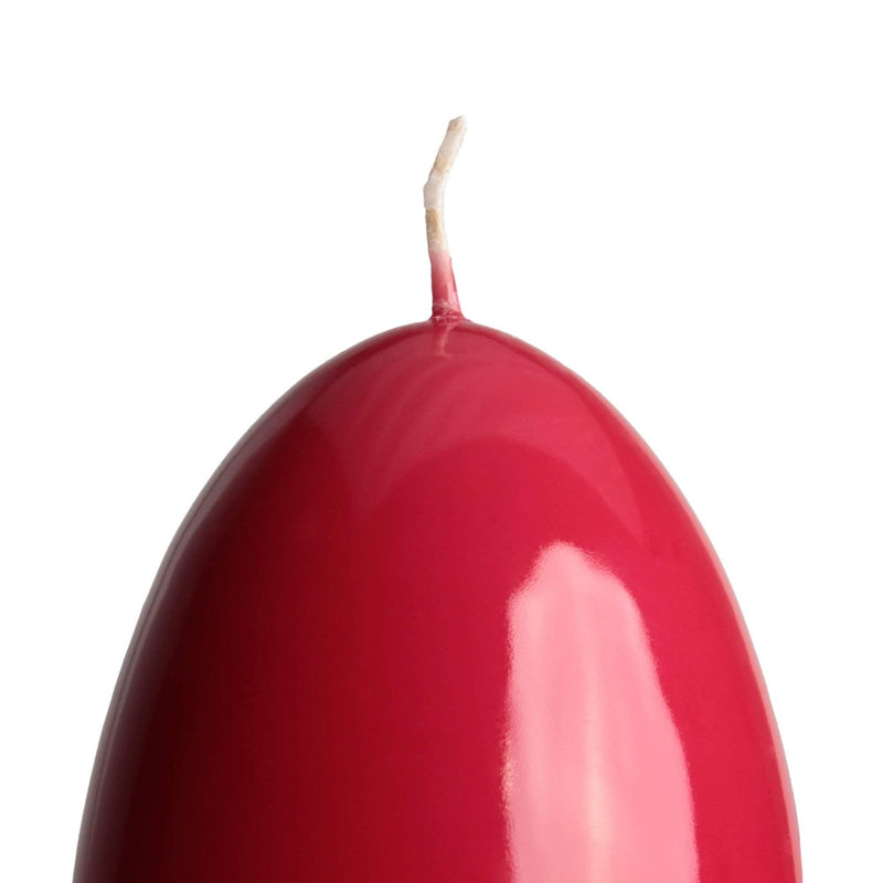 aqasha® Eikerze - Paraffin - rot (Höhe: 12cm, Ø = 8cm)
