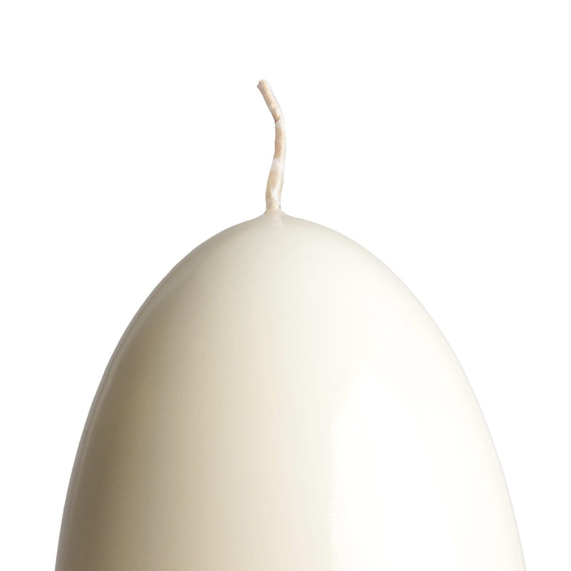 aqasha® Eikerze - Paraffin - weiß (Höhe: 12cm, Ø = 8cm)