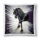 Sonja Ariel von Staden Kunstdruck Kissen / 40x40 cm Einhornbild: Arktoran - Licht in der Dunkelheit - Kunstdruck