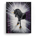 Sonja Ariel von Staden Kunstdruck Leinwand / 40x30 cm Einhornbild: Arktoran - Licht in der Dunkelheit - Kunstdruck