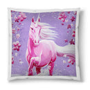 Sonja Ariel von Staden Kunstdruck Kissen / 40x40 cm Einhornbild: Einhorn Blütenbad - Kunstdruck