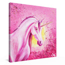 Sonja Ariel von Staden Kunstdruck Leinwand / 20x20 cm Einhornbild: Einhorn der Herzöffnung - Kunstdruck
