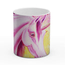 Sonja Ariel von Staden Kunstdruck Tasse / 325 ml Einhornbild: Einhorn der Herzöffnung - Kunstdruck