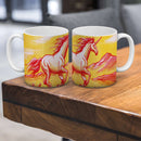 Sonja Ariel von Staden Kunstdruck Tasse / 325 ml Einhornbild: Einhorn der Lebenskraft - Kunstdruck