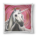 Sonja Ariel von Staden Kunstdruck Kissen / 40x40 cm Einhornbild: Einhorn der Liebe - Kunstdruck