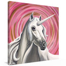 Sonja Ariel von Staden Kunstdruck Leinwand / 20x20 cm Einhornbild: Einhorn der Liebe - Kunstdruck