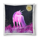 Sonja Ariel von Staden Kunstdruck Kissen / 40x40 cm Einhornbild: Einhorn der Nacht - Kunstdruck