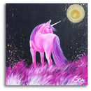 Sonja Ariel von Staden Kunstdruck Poster / 50x50 cm Einhornbild: Einhorn der Nacht - Kunstdruck