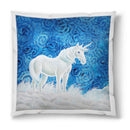Sonja Ariel von Staden Kunstdruck Kissen / 40x40 cm Einhornbild: Einhorn der SeelenFreiheit - Kunstdruck
