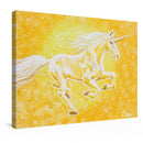 Sonja Ariel von Staden Kunstdruck Leinwand / 40x30 cm Einhornbild: Einhorn der Sonnenenergie - Kunstdruck