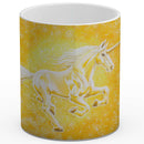 Sonja Ariel von Staden Kunstdruck Tasse / 325 ml Einhornbild: Einhorn der Sonnenenergie - Kunstdruck