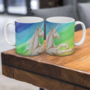 Sonja Ariel von Staden Kunstdruck Tasse / 325 ml Einhornbild: Einhorn des Regenbogens - Kunstdruck