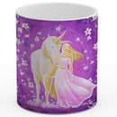 Sonja Ariel von Staden Kunstdruck Tasse / 325 ml Einhornbild: Einhorn-Frühlingspaziergang - Kunstdruck