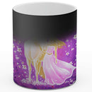 Sonja Ariel von Staden Kunstdruck Tasse / 325 ml (Thermoeffekt) Einhornbild: Einhorn-Frühlingspaziergang - Kunstdruck