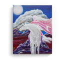 Sonja Ariel von Staden Kunstdruck Leinwand / 40x30 cm Einhornbild: Einhorn Sturmwind - Kunstdruck