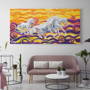 Sonja Ariel von Staden Kunstdruck Einhornbild: Einhörner der lebendigen Fantasie - Kunstdruck