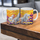 Sonja Ariel von Staden Kunstdruck Tasse / 325 ml Einhornbild: Einhörner der lebendigen Fantasie - Kunstdruck