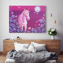 Sonja Ariel von Staden Kunstdruck Einhornbild: Einhornfohlen im Vollmond - Kunstdruck