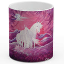 Sonja Ariel von Staden Kunstdruck Tasse / 325 ml (Variation 1) Einhornbild: Familien Geborgenheit - Kunstdruck