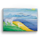 Sonja Ariel von Staden Kunstdruck Leinwand / 30x20 cm Einhornbild: Frieden der Elemente - Kunstdruck