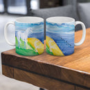 Sonja Ariel von Staden Kunstdruck Tasse / 325 ml Einhornbild: Frieden der Elemente - Kunstdruck