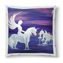 Sonja Ariel von Staden Kunstdruck Kissen / 40x40 cm Einhornbild: Harmonie der Energien - Kunstdruck