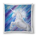 Sonja Ariel von Staden Kunstdruck Kissen / 40x40cm Einhornbild: Kraft Einhorn der Klarheit - Kunstdruck