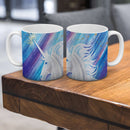 Sonja Ariel von Staden Kunstdruck Tasse / 325 ml Einhornbild: Kraft Einhorn der Klarheit - Kunstdruck