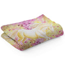 Sonja Ariel von Staden Kunstdruck Decke / 150x100 cm Einhornbild: Leuchtendes Sonnen Einhorn - Kunstdruck