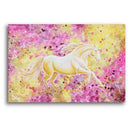 Sonja Ariel von Staden Kunstdruck Poster / 60x40 cm Einhornbild: Leuchtendes Sonnen Einhorn - Kunstdruck