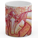 Sonja Ariel von Staden Kunstdruck Tasse / 325 ml Einhornbild: Liebevolle Gefährten - Kunstdruck
