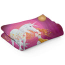 Sonja Ariel von Staden Kunstdruck Decke / 150x100 cm Einhornbild: Magische Einhorn-Freundschaft - Kunstdruck