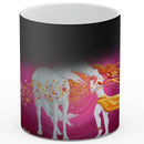 Sonja Ariel von Staden Kunstdruck Tasse / 325 ml (Thermoeffekt) Einhornbild: Magische Einhorn-Freundschaft - Kunstdruck