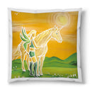 Sonja Ariel von Staden Kunstdruck Kissen / 40x40 cm Einhornbild: Seelengefährten - Kunstdruck