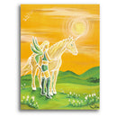 Sonja Ariel von Staden Kunstdruck Leinwand / 40x30 cm Einhornbild: Seelengefährten - Kunstdruck
