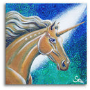 Sonja Ariel von Staden Kunstdruck Poster / 50x50 cm Einhornbild: Sternen Einhorn der Klarheit - Kunstdruck