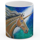 Sonja Ariel von Staden Kunstdruck Tasse / 325 ml Einhornbild: Sternen Einhorn der Klarheit - Kunstdruck